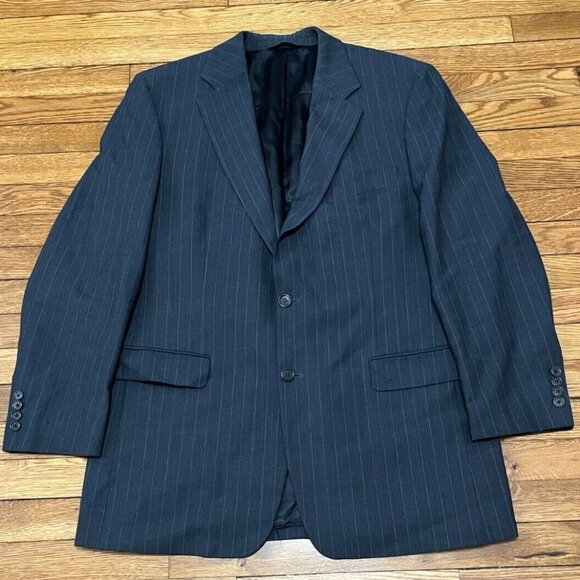 Brooks Brothers Other - Brooks Brothers 346 Blazer Mens 42L Gray Stretch Wool Pinstriped Sport Coat